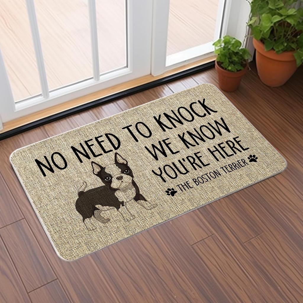 Dog Welcome Floor Mat Entry Rug Farmhouse Style Kitchen Front Door Floor Mat Indoor Outdoor Area Rug Home Decoration