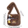 Dojíždění Plyšová Taška přes Rameno Roztomilá Taška do Podpaží Měkká Donut Vyšívaná Crossbody Taška Dámská