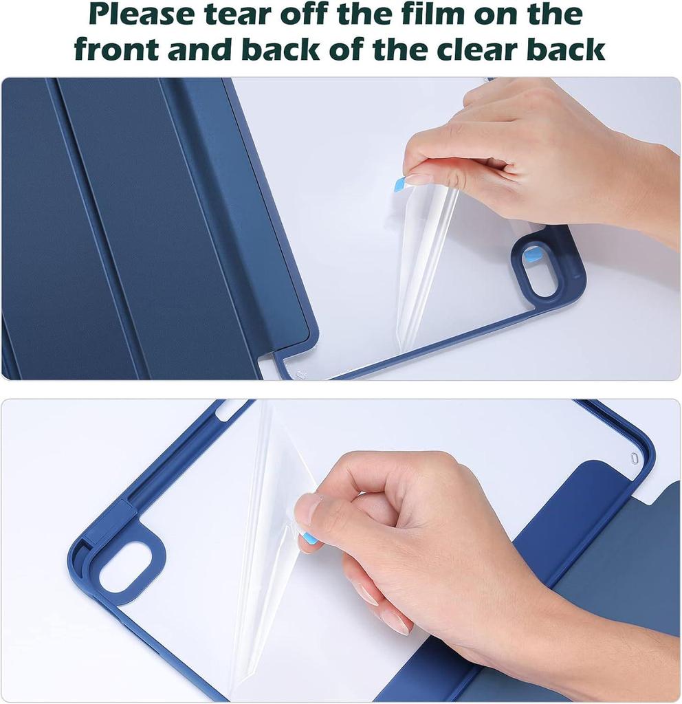 IPad Air 11 Dreifach faltbares magnetisches Acryl-Ständer-Case mit Sleep-Funktion