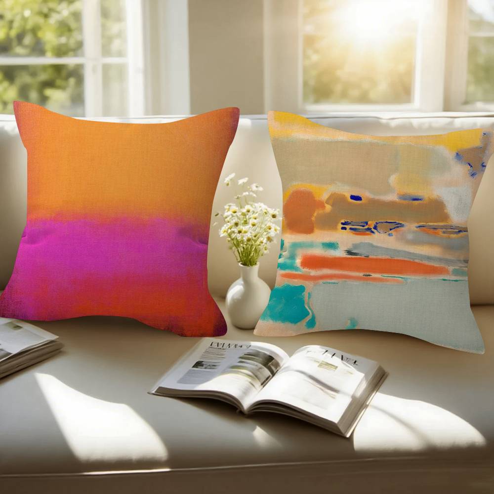 Art Mark Rothko Painting Pillow Cushion Cover Pillowcase Living Room Sofa Home Decor