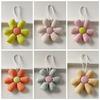 Schöner Candy Stoffblumen Schlüsselanhänger Niedliche Blume Form Schlüsselanhänger Mädchen Rucksack Anhänger Taschen Mode Dekoration Zubehör