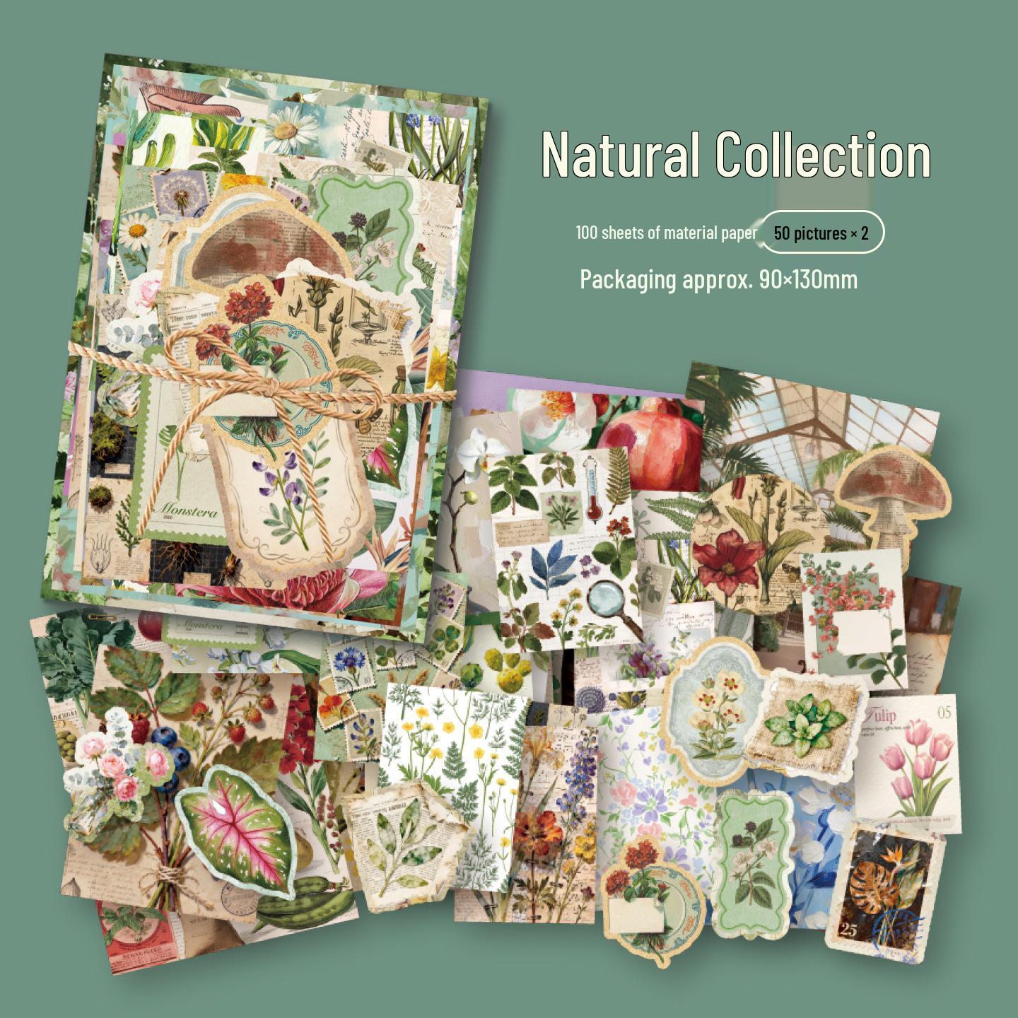 Xin Mo Nostalgic Series 2.0 Retro Journal DIY Base Paper - 100 Sheets