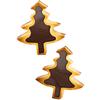 Les Trésors De Lily [Q4397] - Gold 'Fir Trees' Silicone Mold - 26x17x3 Cm (8 Fir Trees)