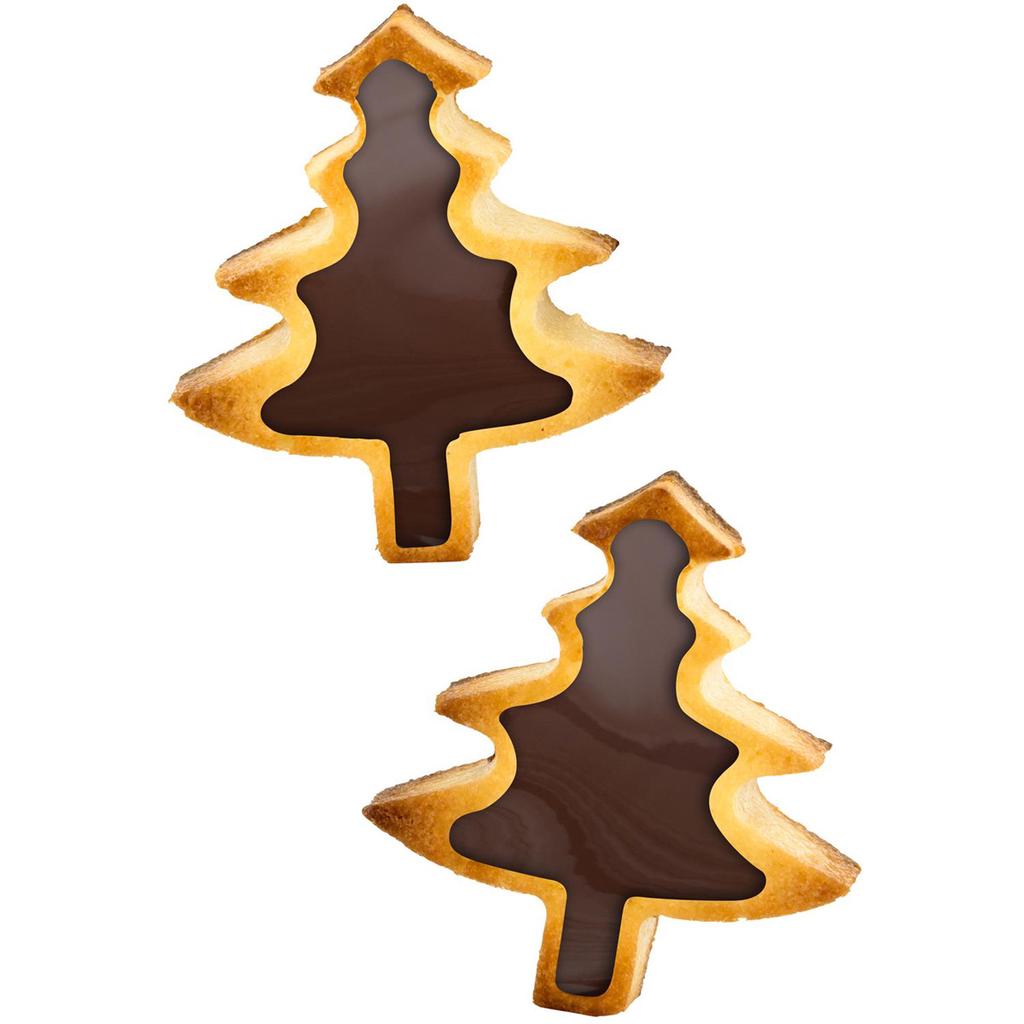 Les Trésors De Lily [Q4397] - Gold 'Fir Trees' Silicone Mold - 26x17x3 Cm (8 Fir Trees)