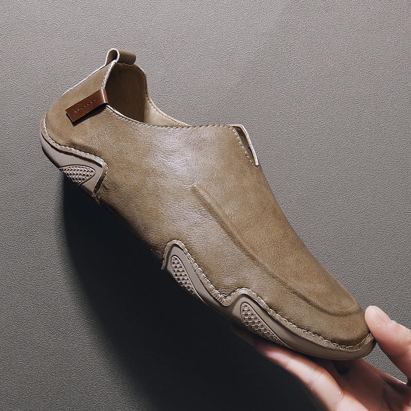Leather 2026 Men's Formal Shoes Loafers Moccasins Breathable Slip On Lazy Driving Comfortable Soft for Men Plus Size Dress