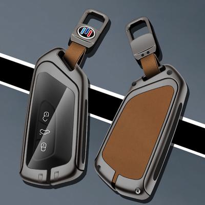 Çinko Alaşım Araba Uzaktan Anahtar Kılıfı Kabuk VW Volkswagen Golf 8 MK8 Skoda Octavia için A8 KOLTUK Leon MK4 Koruyucu Tutucu Fob