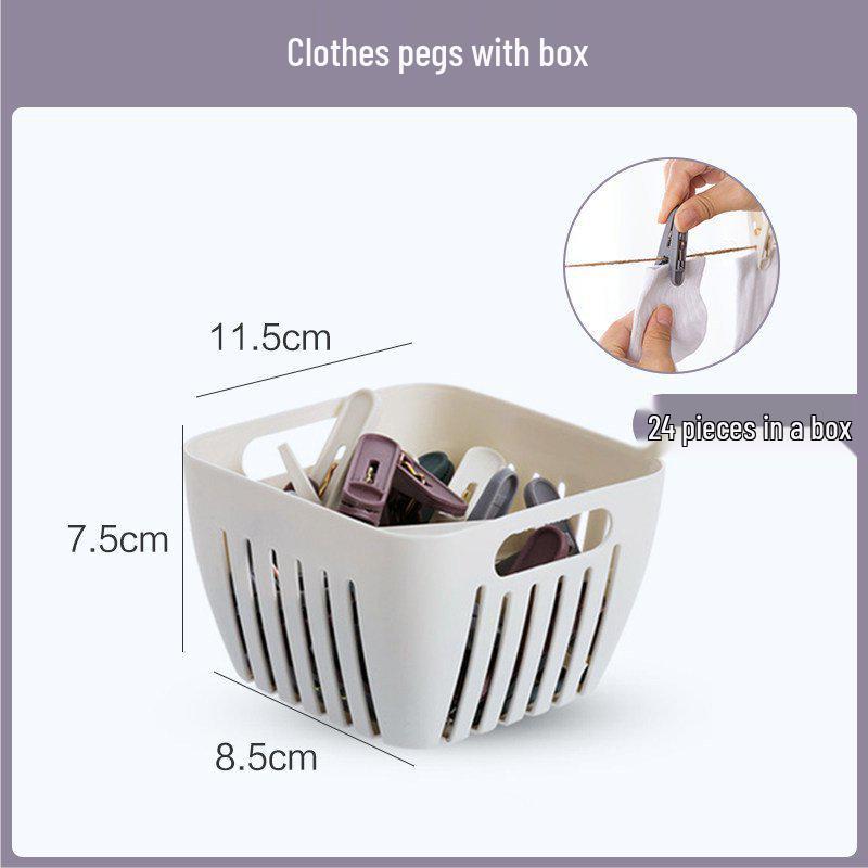 Windproof Plastic Clothes Clips for Drying Underwear & Socks