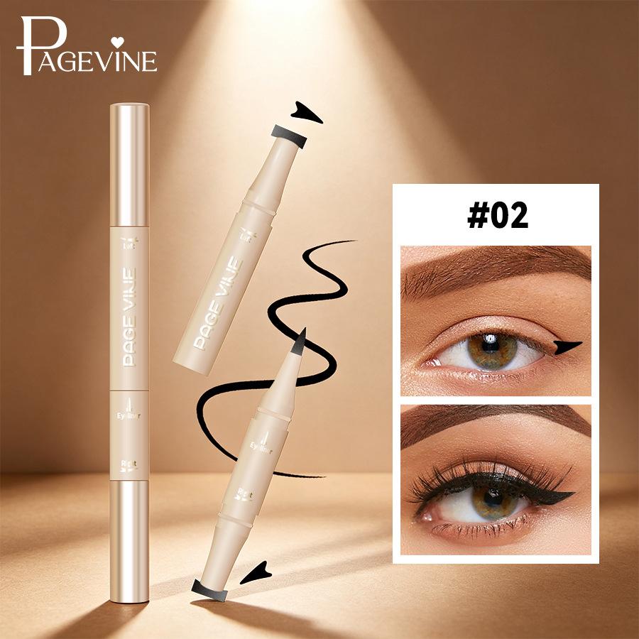 

PAGE VINE 2 In 1 Stamp Eyeliner Quick Dry Smudge Proof Waterproof 2