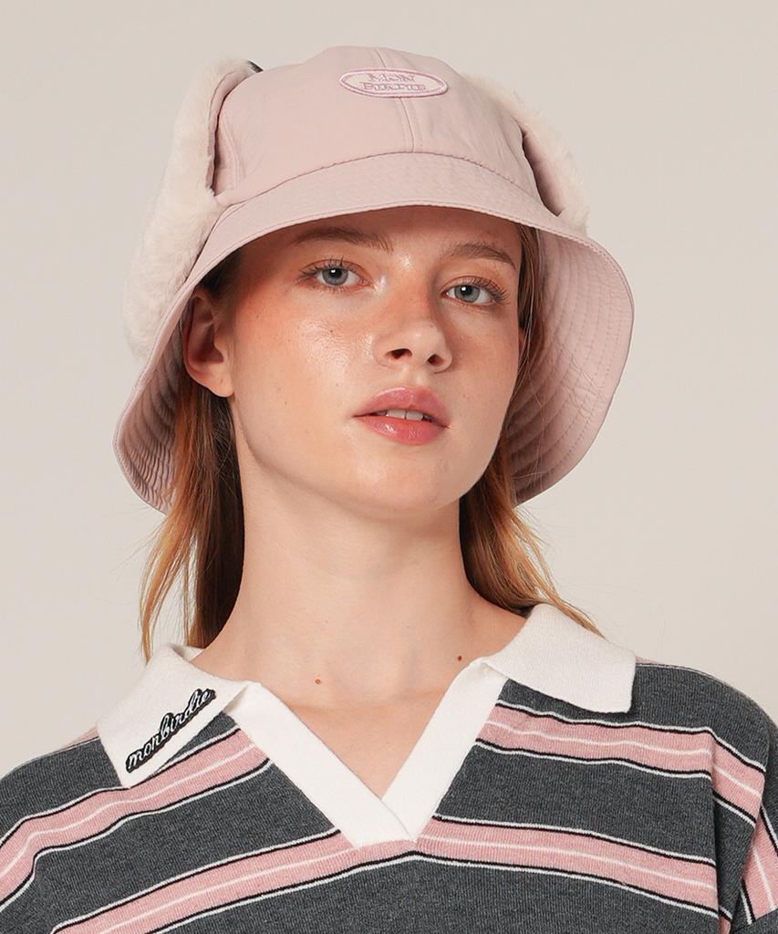 MONBIRDIE GOLF Windy Earflap Bucket Hat Pink