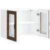Kitchen Wall Cabinet with Doors, Lucca, Smoked Oak