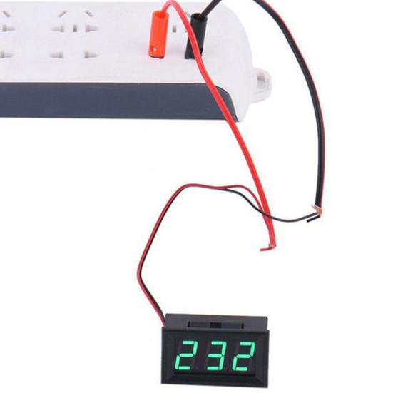 Voltmetr Puntos DC5-120V s LED digitálním displejem, voltmetr pro automobily, motocykly, panelový měřič napětí