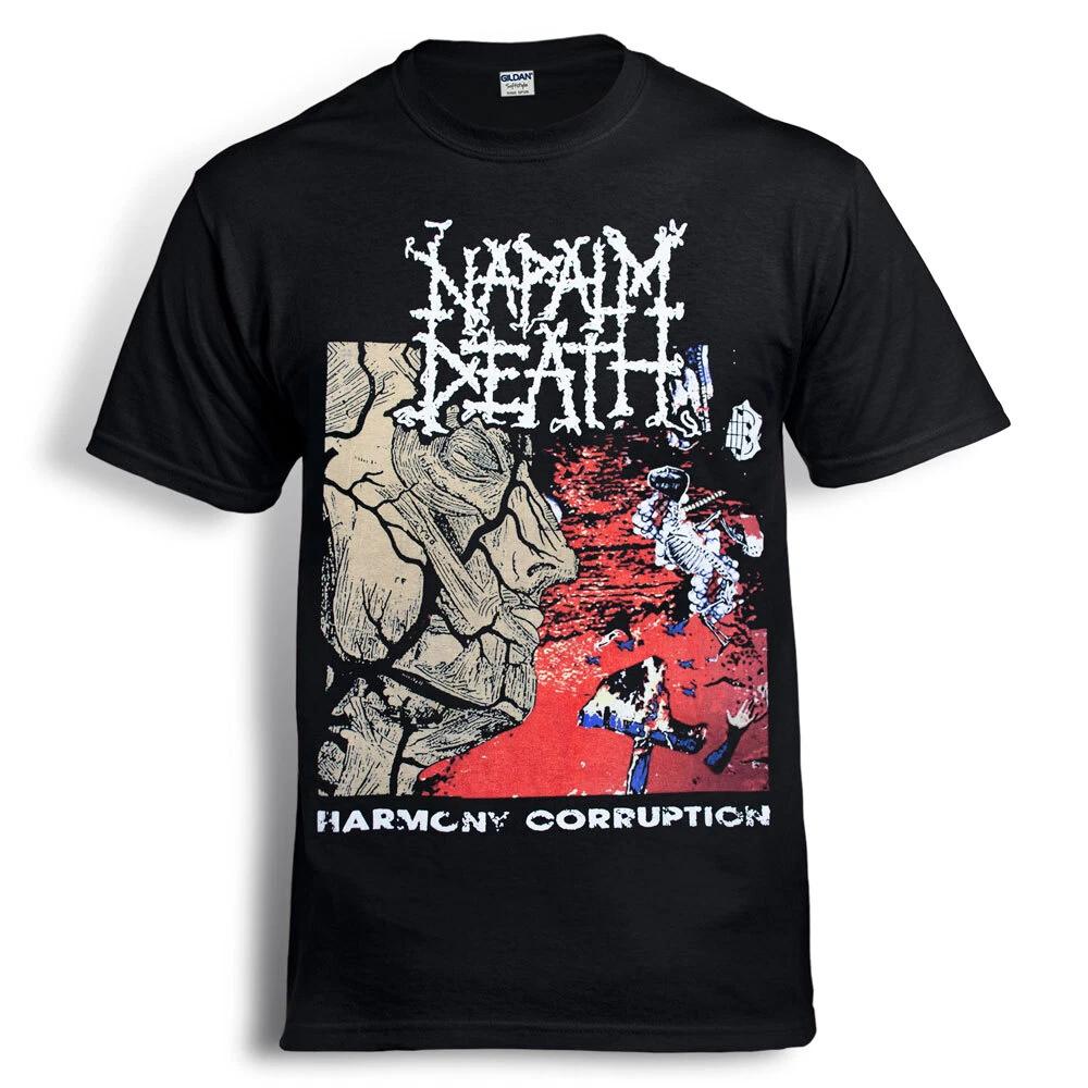 

NAPALM DEATH Harmony Corruption Black T-Shirt carcass morbid angel XL