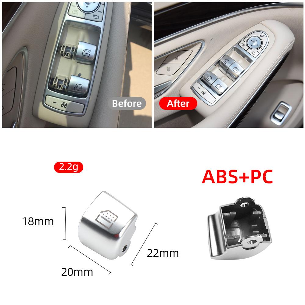 For Mercedes W222 Window Switch Repair Button Cover Vehicle Door Glass Control Switch Key Cap For Benz S Class S300 S320