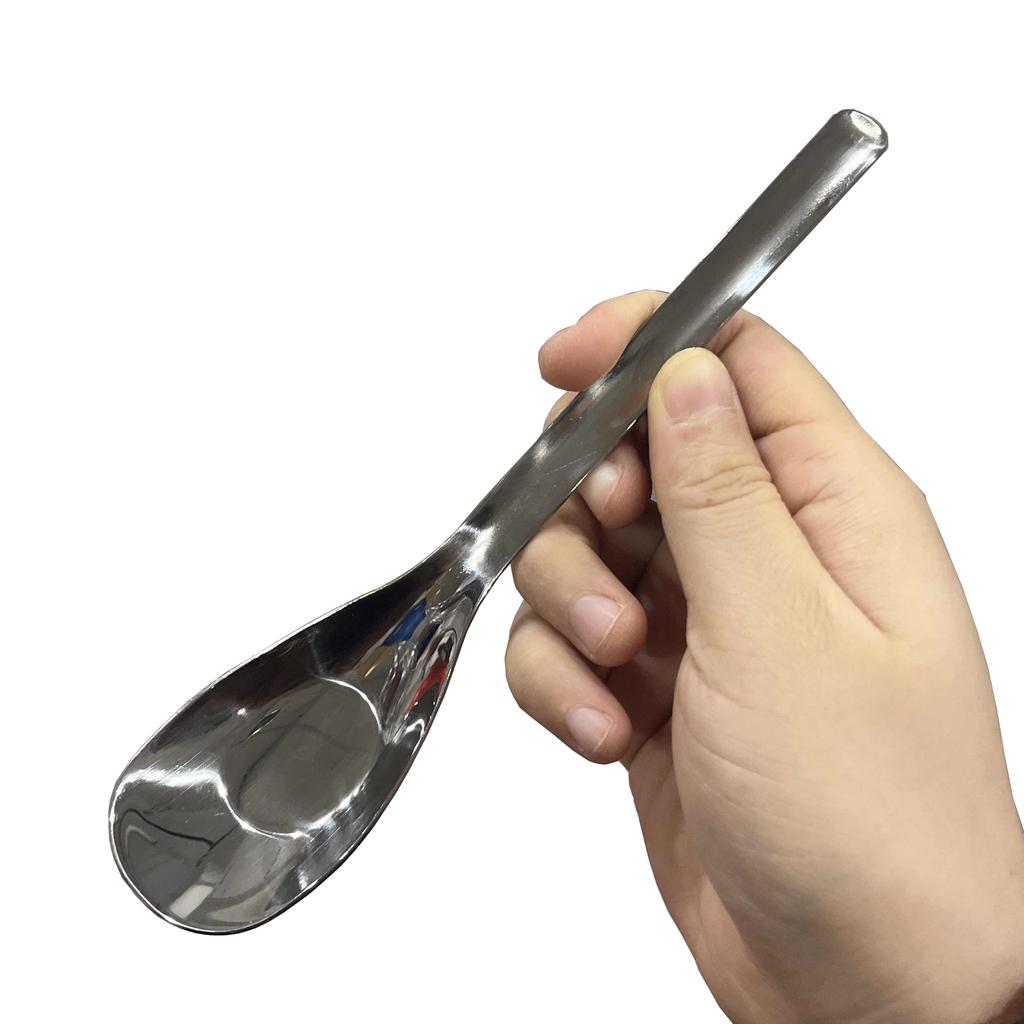 Cuillère à dessert en acier inoxydable, rouge et doré, à long manche, pour mélanger, accessoires de cuisine, gadgets