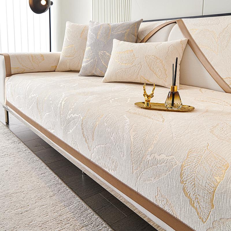

Leather Sofa Cushion Is Universal In All Seasons, Light Luxury And High-End New Non-Slip Seat Cushion Cover Cover Cloth Towel 70*70cm
