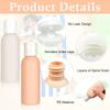 4Pcs 50ml Leakproof Travel Bottles Set Refillable TSA Approved for Shampoo Lotion Gel Hand Sanitizer Toiletries