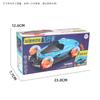 Electric Universal Four-wheel Rotating Stunt Car Colorful Music Light Automatic Door Deformation Car