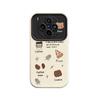 Applicable to vivox300s mobile phone case, advanced sense ins, Korean simple x300 with lanyard, anti-drop coffee cookie bear