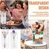 5-100 Stück Klare Plastikgeschenktüten mit Henkel Transparente Geschenktüte Wiederverwendbare Tragetasche PVC Goodie Bags für Hochzeitsfeierzubehör