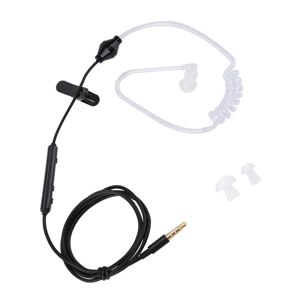 In ear Headsets Air Tube Security Earpiece with Mic for IOS for Android