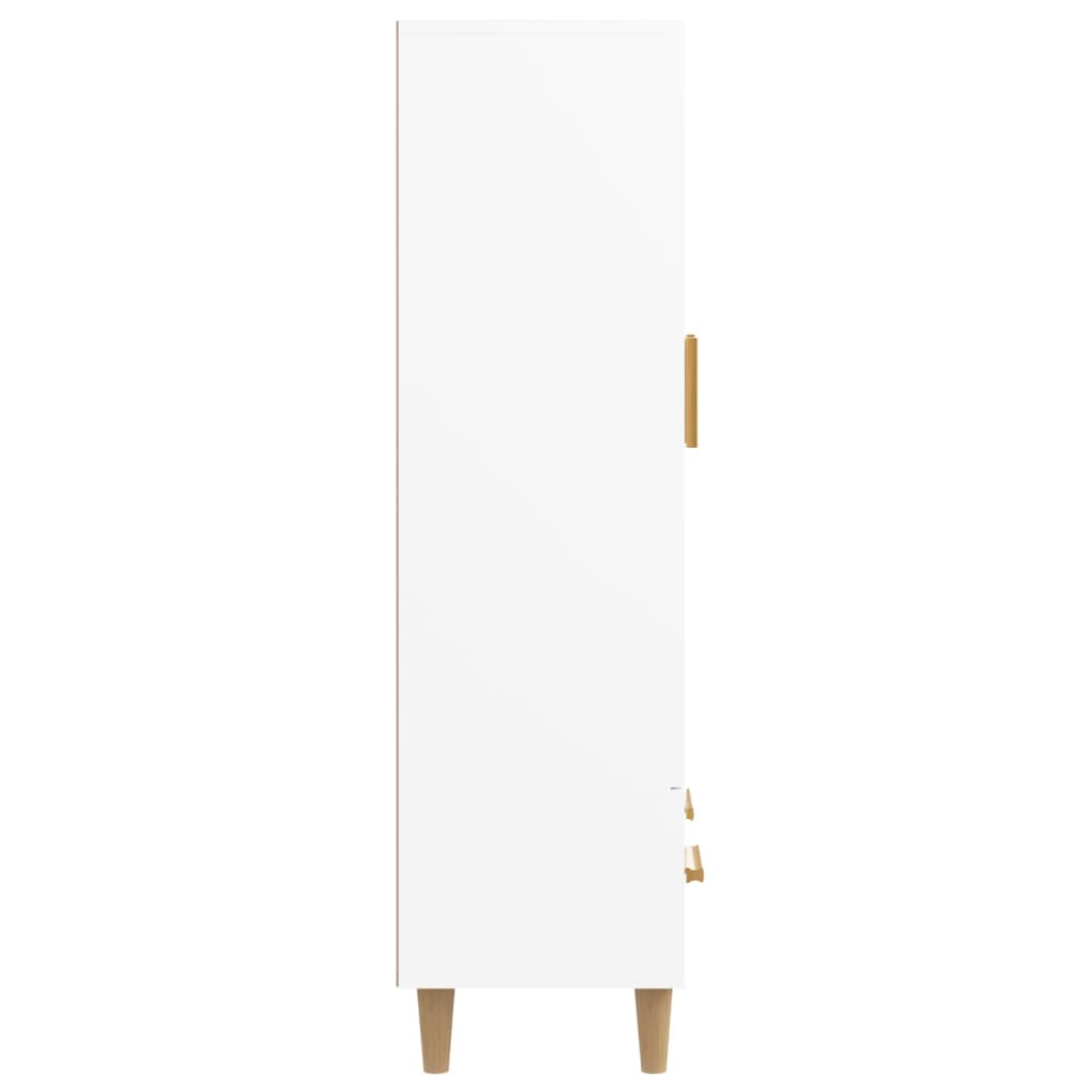 Highboard White 70 x 31 x 115 cm Particle Board