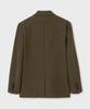 Nonblank Oversized Fit Twill Blazer_Melange Brown