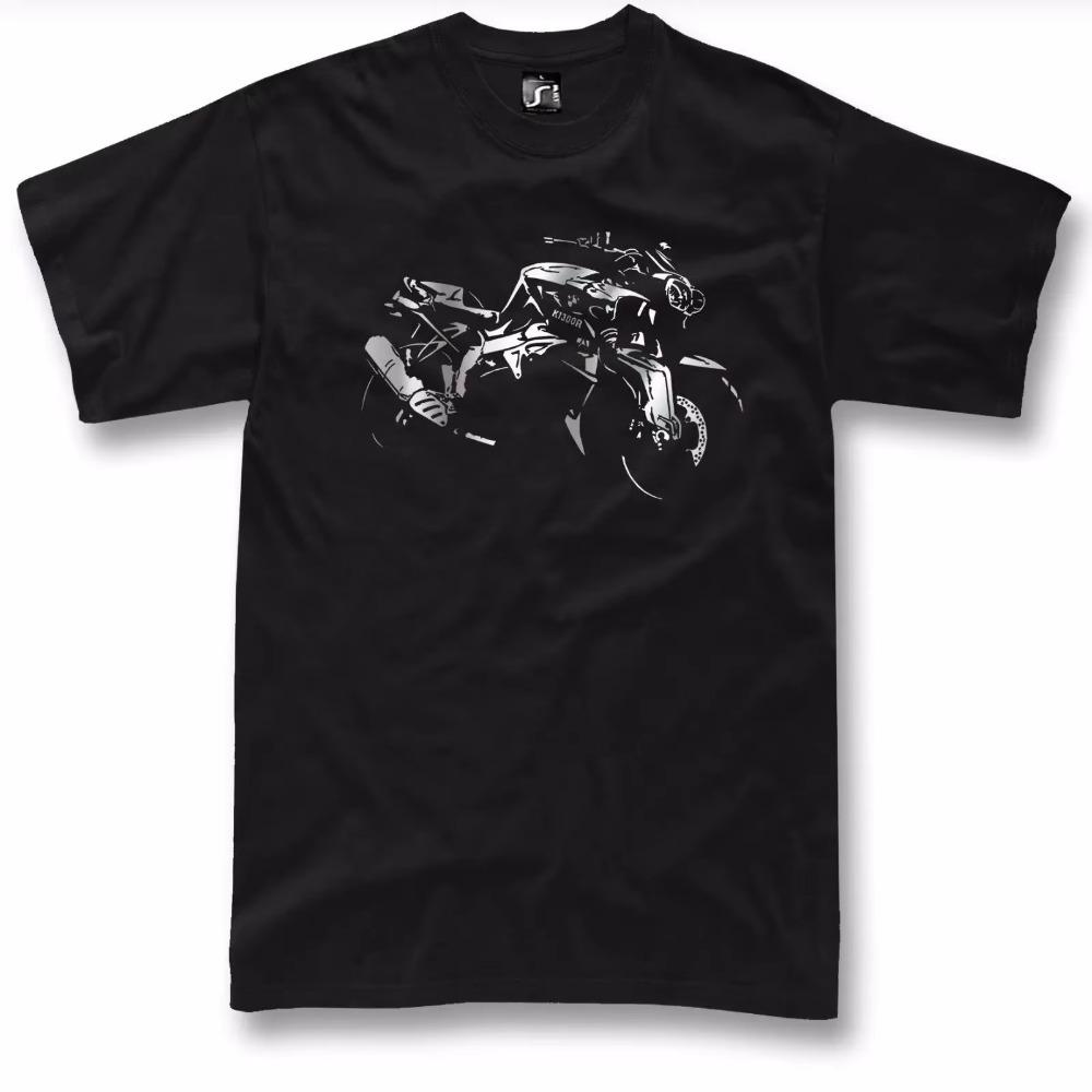 

K1300R Мотоцикл Мотоцикл Байк Фаны K1200r Черная Футболка. Летняя хлопковая мужская футболка с коротким рукавом и круглым вырезом, новинка S-3XL XXXXXL чёрный
