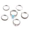 New Jewelry, Love Sapphire Ring Set 6-Piece Ring Set