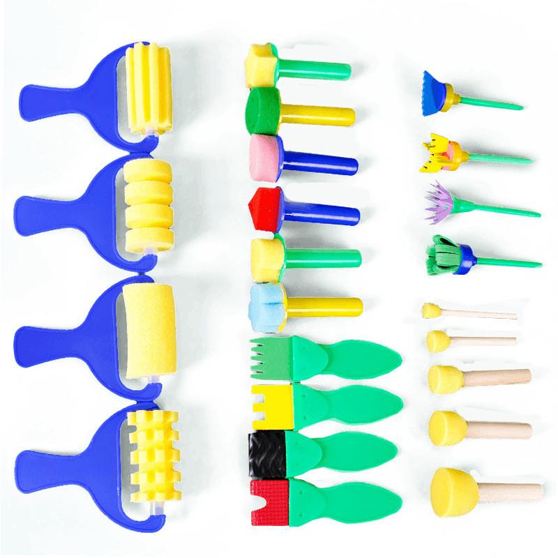 Artistic Painting Diy Set For Kids Featuring Colorful Doodle Apron And Vibrant Watercolors