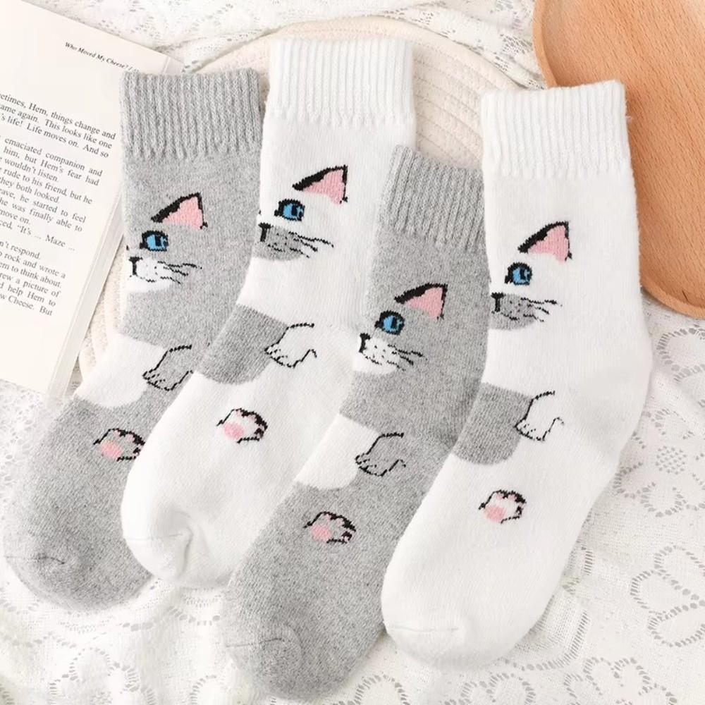 Weiche Wadenlange Socken Dicke Thermostrick-Socken Gemütliche Fleece-Frottee-Socken