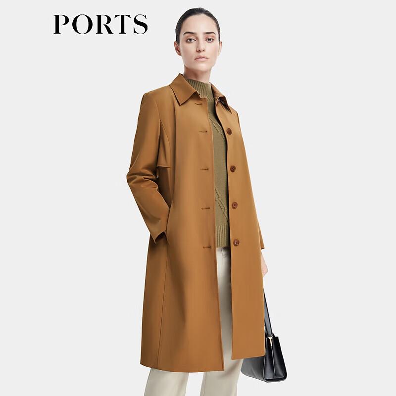 PORTS Women's Belted Windbreaker Trench Coat