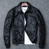 PU Leather Jacket Men's Flight Suit Lapel Leather Jacket New Large Size Jacket