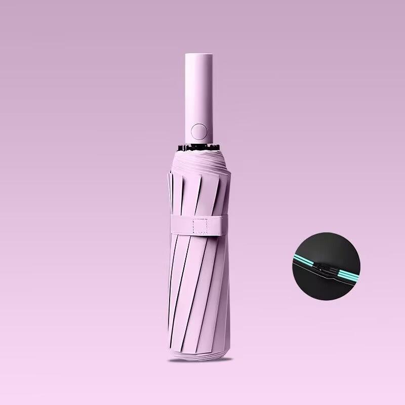 

Прочный 12k 60Bones большой ветрозащитный складной зонт для мужчин и женщин полностью автоматический водонепроницаемый солнцезащитный УФ-зонт роскошный дождь УФ