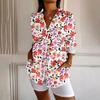 Womens Button Down Shirt  Long Sleeve Shirts For Women Print Graphic  Blouse Top