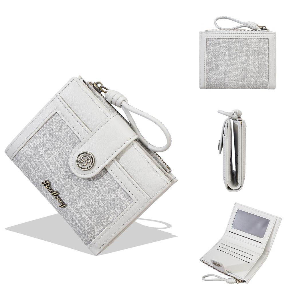 Crossborder Style Leather Wallet For Women With Multiple Card Slots And Zipper Coin Pocket