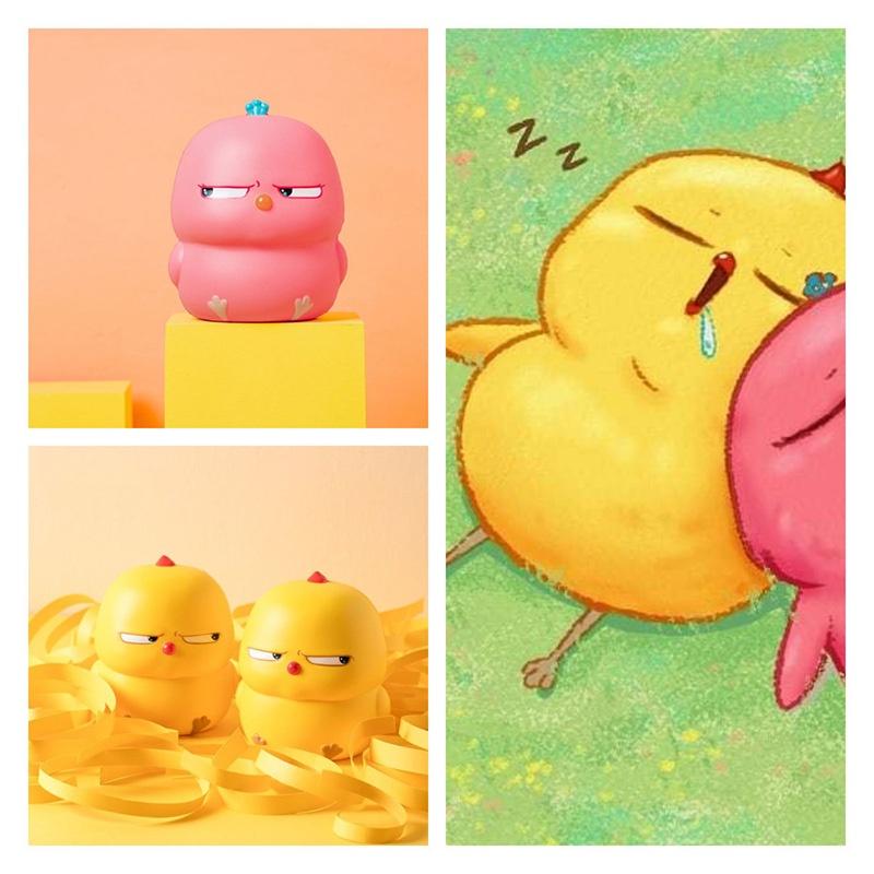 Warbie The Bird Small Yellow Chicken Stress Reliever Toy For Office And Home Use Perfect For Anxiety Relief And Relaxation