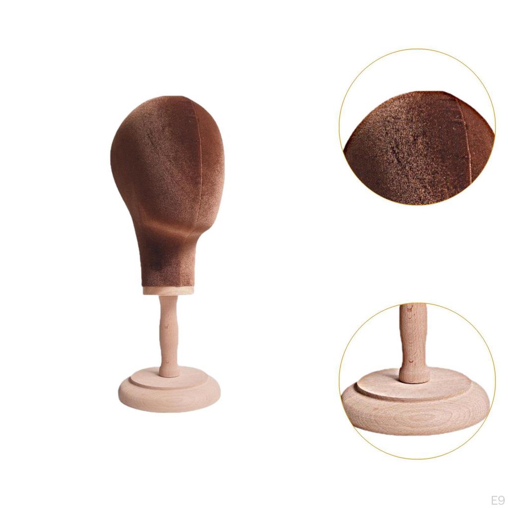 Hairpieces Display Holder Manikin Head Fashionable Stable Height 41.5cm Cap Storage Rack for