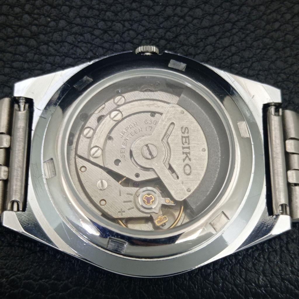 AUTOMATIC VINTAGE REFURBISHED SEIKO 5 6309A JAPAN MENS ORANGE WATCH a442568-1