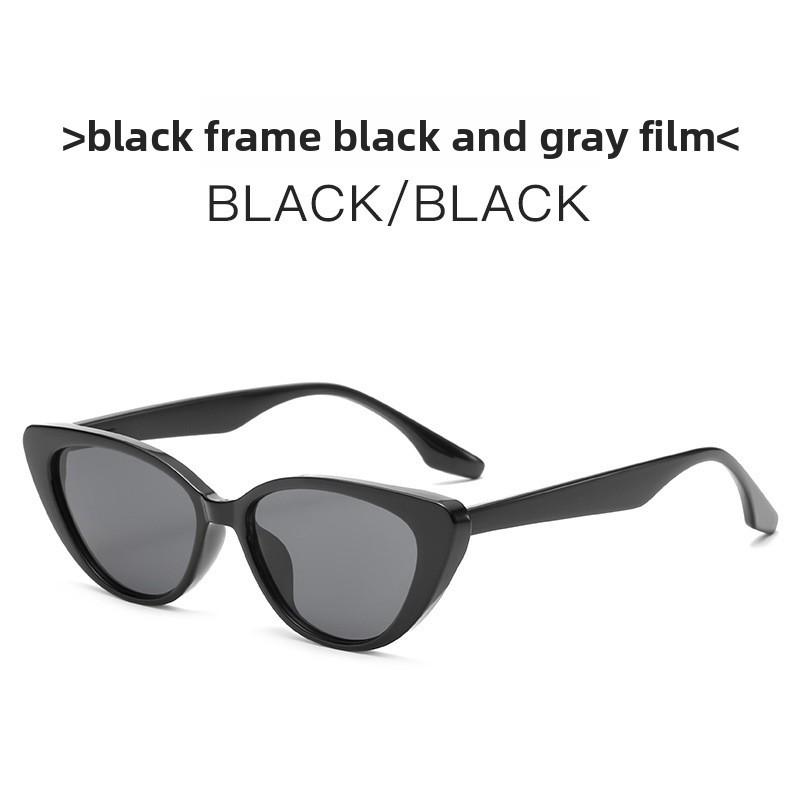 

Gm Full Frame Cat Eye Sunglasses With Uv Protection For Stylish Driving And Events BlackFrameBlackGray