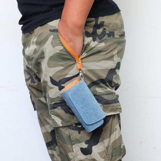 Protective Cover Soft Anti-scratch Portable E-cigarette Faux Leather Wallet Case for IQOS 3.0/3 DUO