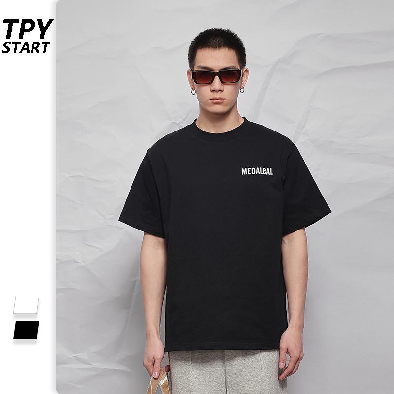 

TPY 280G Оверсайз Черная Хлопковая Уличная Футболка M чёрный