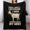 Goat Lover Throw Blanket Soft Warm Blanket Gift for Men Women Adults