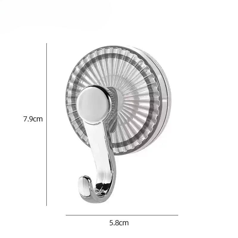 Obrotowy hak z przyssawką Mocna próżnia Bez wiercenia Samoprzylepny hak nośny, Do zawieszania na ścianie w kuchni i łazience
