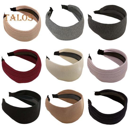 Damen-Stirnband im Retro-Stil, elastisches Design, breiter Haarreif, verstellbare Passform, leichtes, bequemes Haar-Accessoire