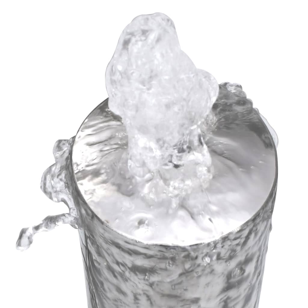 Garden Fountain Silver 48 X 34 X 153 Cm Stainless Steel