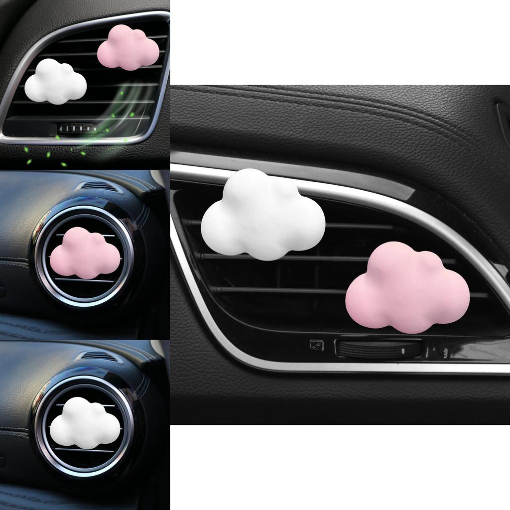 New Plaster Cloud Car Perfume Clip Air Conditioning Vent Decorative White Cloud Aromatherapy Clip