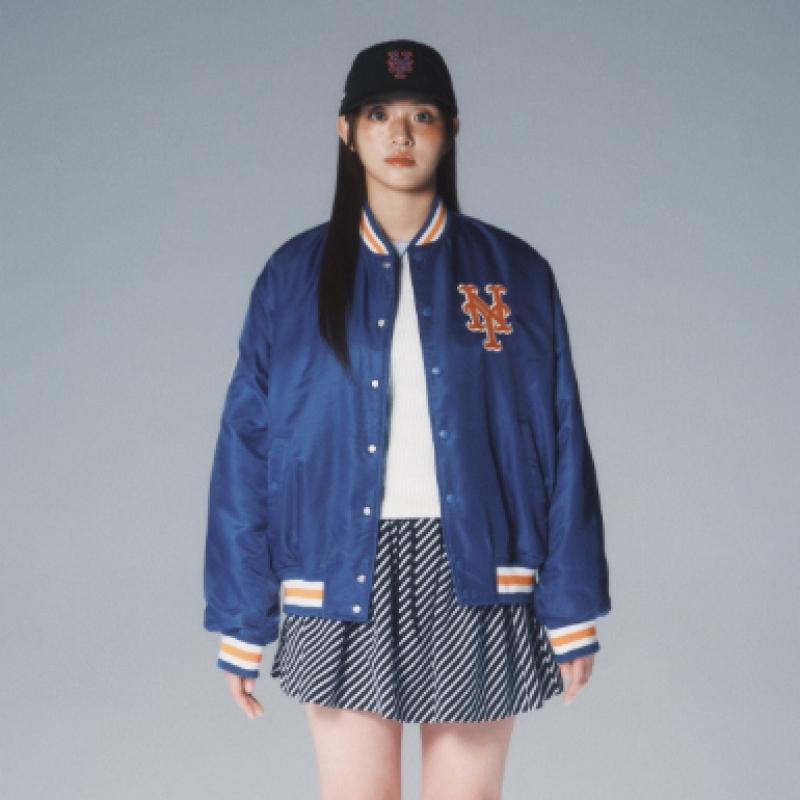 New Era Mlb New York Mets Authentic Stadium Jacket Blue 14742065