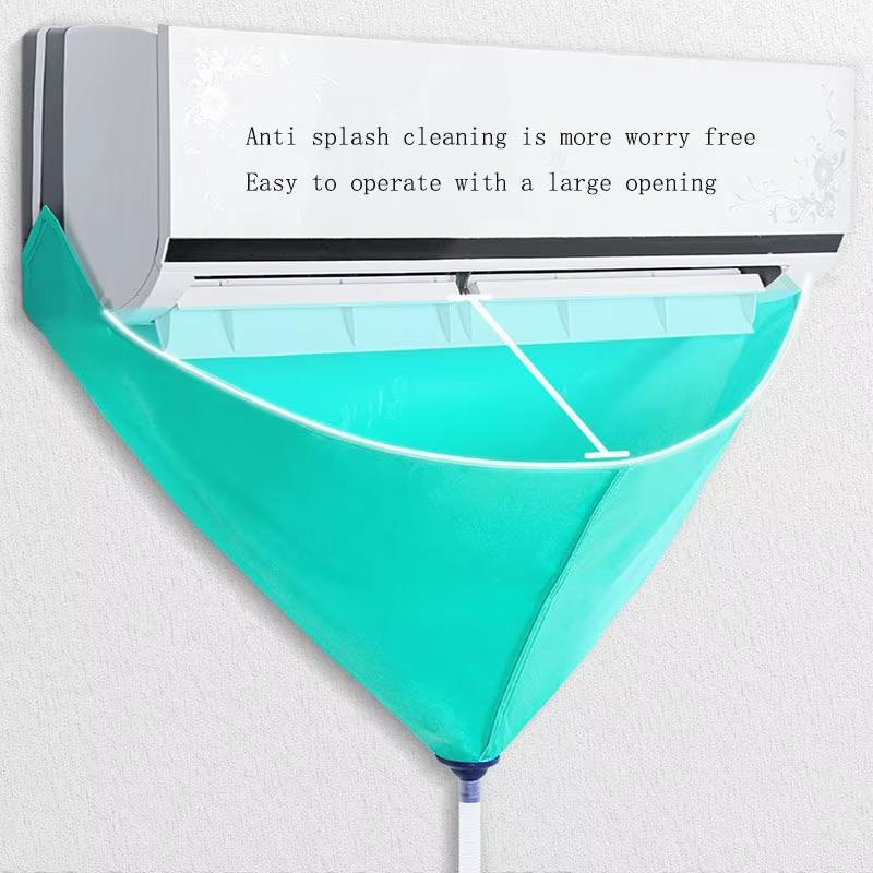 Air Conditioner Cleaning Kit Wall-Mounted AC Reusable Water Catch Bag Clean Brush