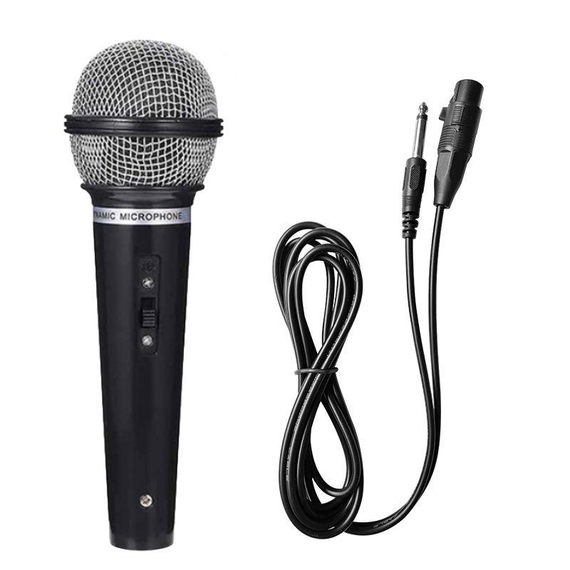 Yushuo Dynamic Wired Microphone for Home Singing, Mobile or Live Streaming; Connects To Audio Amplifiers and Sound Cards.