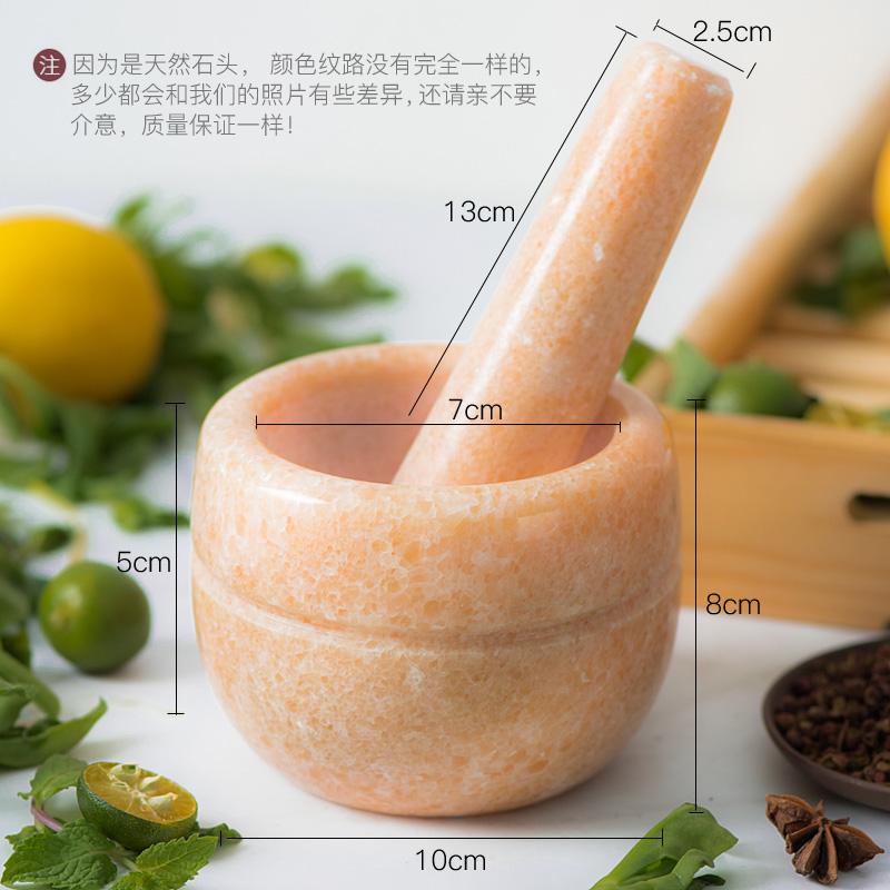 Natural Stone Durable Mortar Pestle Set Pepper Mill Garlic Crusher Pugging Pot Herbs Spice Grinder Powder Mill Kitchen